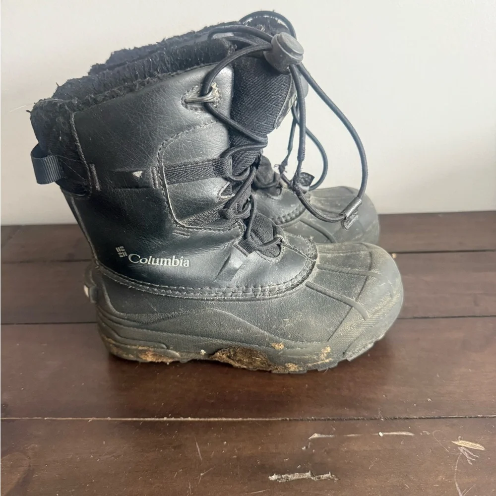 Columbia Kids Waterproof 400g Insulated Snow Boots Black Duck Boots